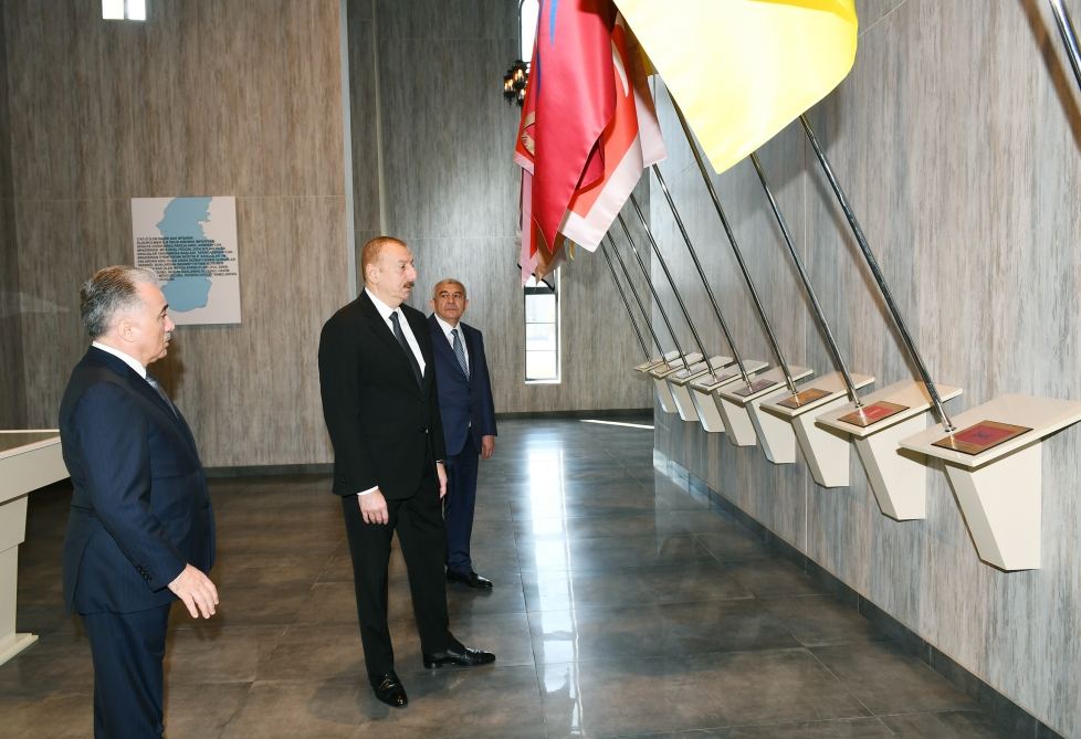 Azerbaijani president inaugurates State Symbols Museum in Tovuz district (PHOTO)