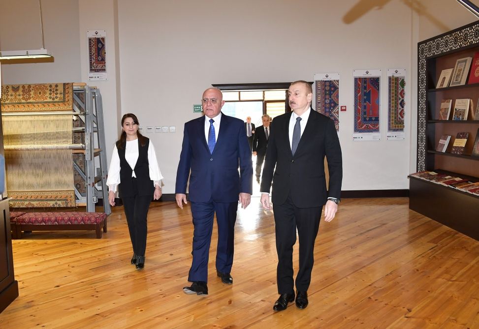 President Ilham Aliyev visited Aghstafa branch of “Azerkhalcha” OJSC (PHOTO)