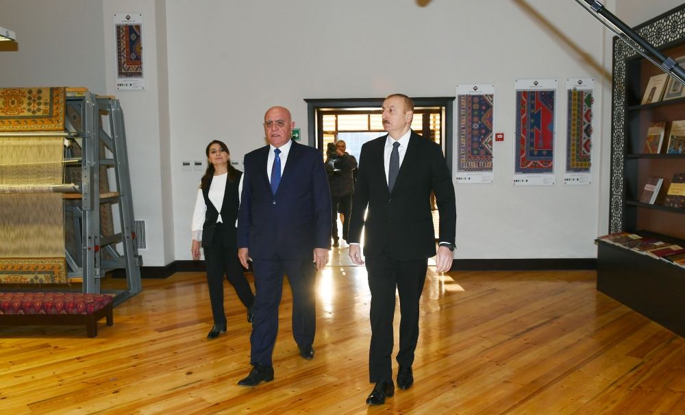 President Ilham Aliyev visited Aghstafa branch of “Azerkhalcha” OJSC (PHOTO)