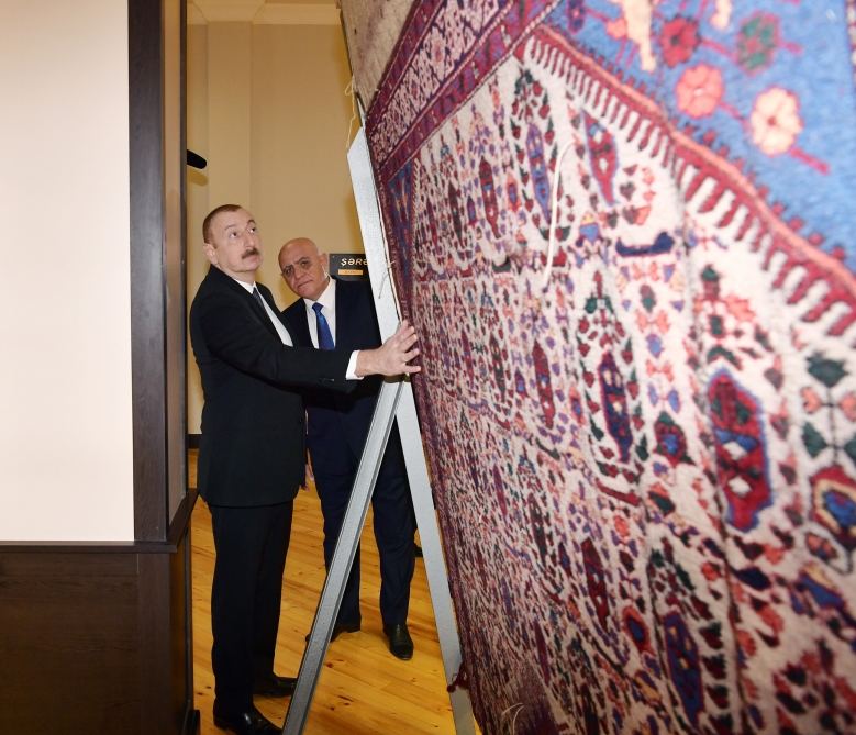 President Ilham Aliyev visited Aghstafa branch of “Azerkhalcha” OJSC (PHOTO)