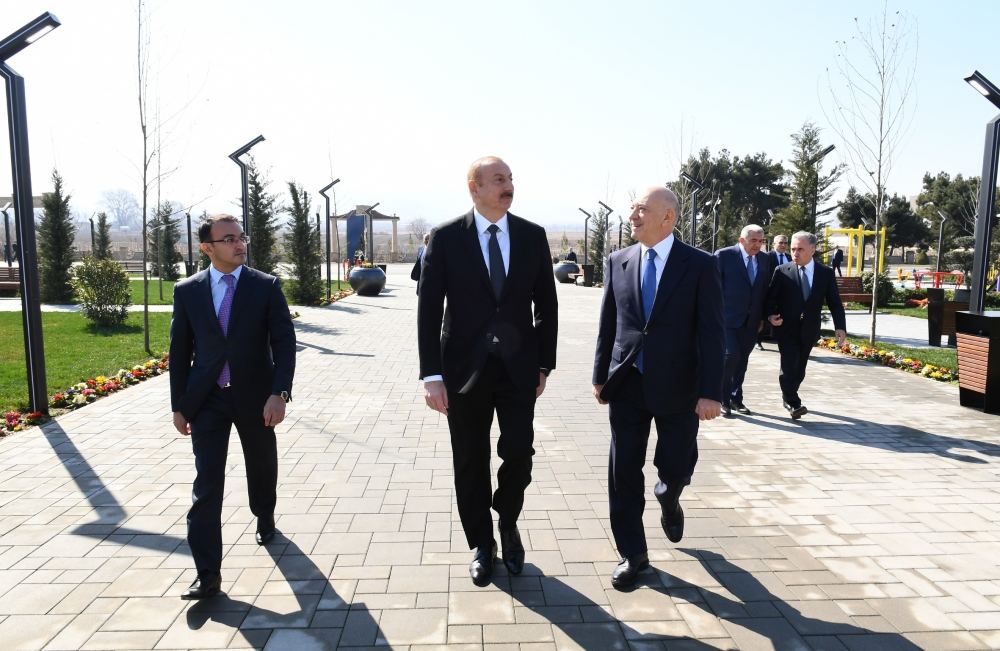 Azerbaijani president opens “ASAN Hayat” complex in Tovuz district (PHOTO)