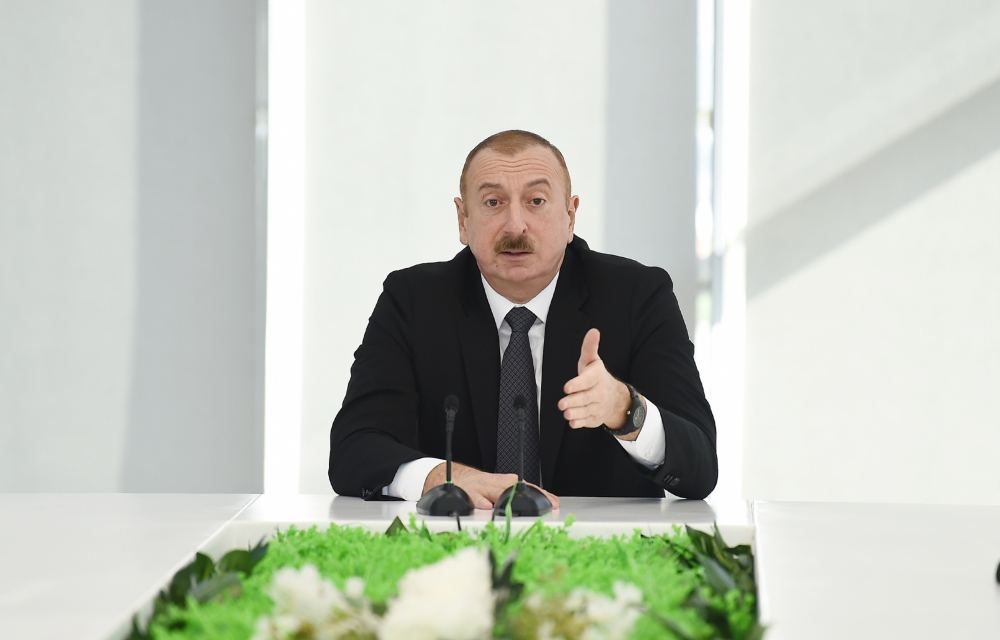 Azerbaijani president opens “ASAN Hayat” complex in Tovuz district (PHOTO)