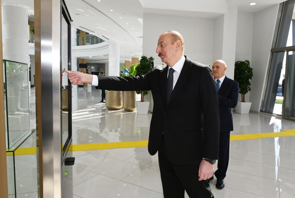 Azerbaijani president opens “ASAN Hayat” complex in Tovuz district (PHOTO)