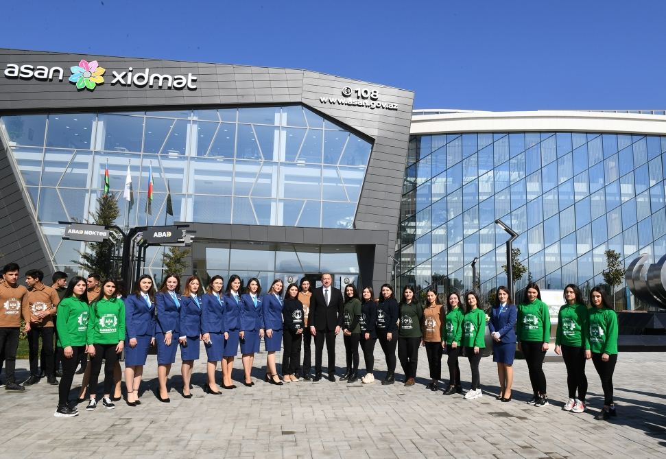 Azerbaijani president opens “ASAN Hayat” complex in Tovuz district (PHOTO)