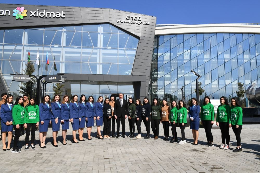 Azerbaijani president opens “ASAN Hayat” complex in Tovuz district (PHOTO)