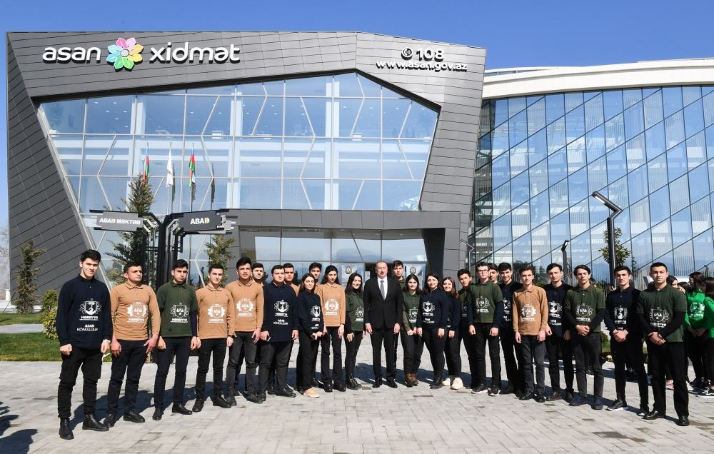 Azerbaijani president opens “ASAN Hayat” complex in Tovuz district (PHOTO)