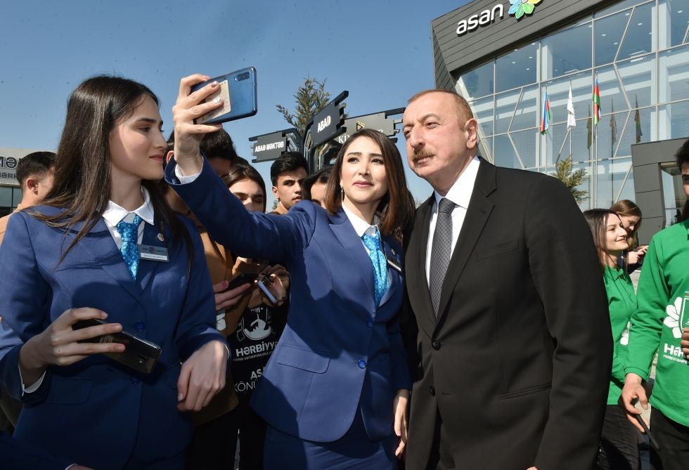 Azerbaijani president opens “ASAN Hayat” complex in Tovuz district (PHOTO)