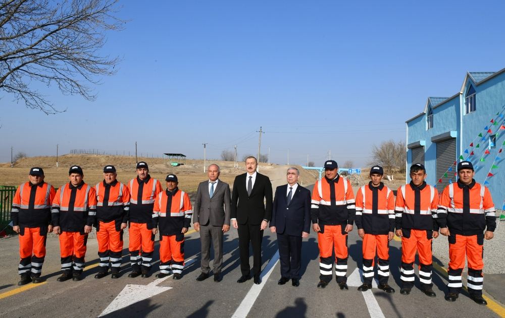 President Ilham Aliyev inaugurated newly renovated Aghstafa-Yenigun-Khatai-Gachag Karam-Poylu-Khilkhina highway (PHOTO)