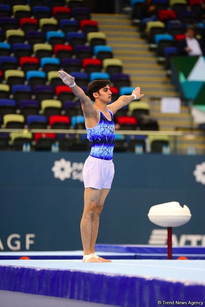 Competitions of AGF Junior Trophy International Tournament in Men's Artistic Gymnastics continue in Baku National Gymnastics Arena (PHOTO