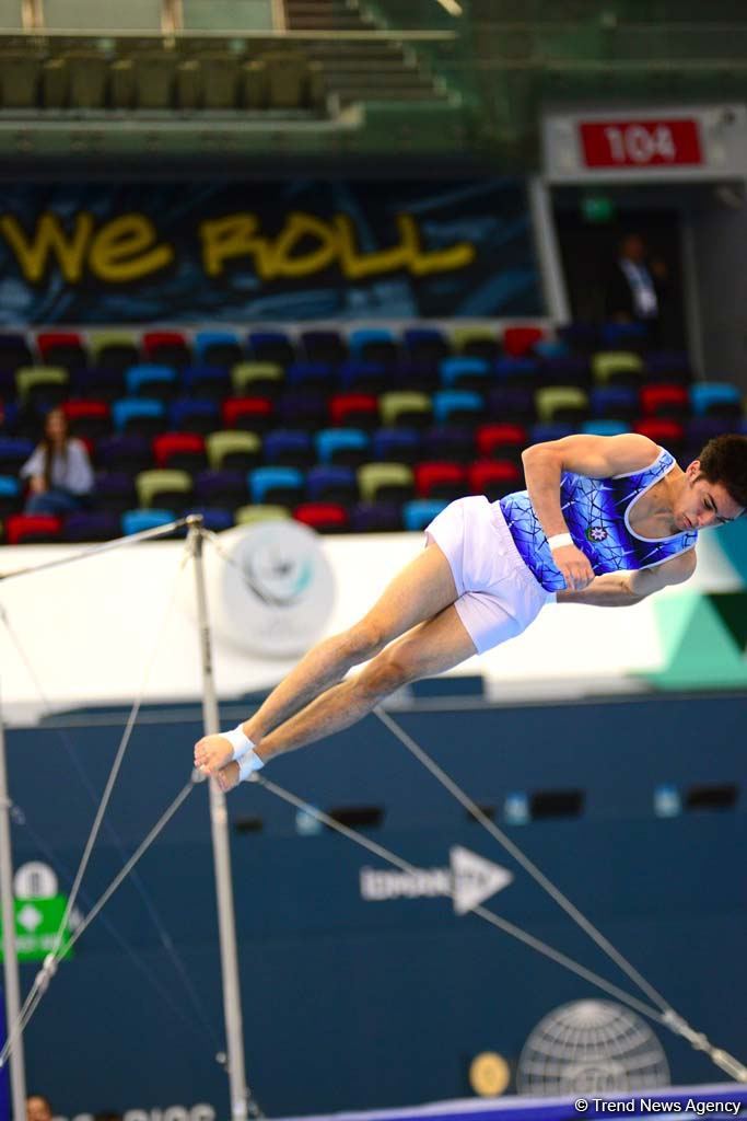 Competitions of AGF Junior Trophy International Tournament in Men's Artistic Gymnastics continue in Baku National Gymnastics Arena (PHOTO