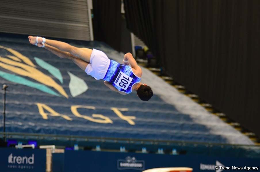 Competitions of AGF Junior Trophy International Tournament in Men's Artistic Gymnastics continue in Baku National Gymnastics Arena (PHOTO