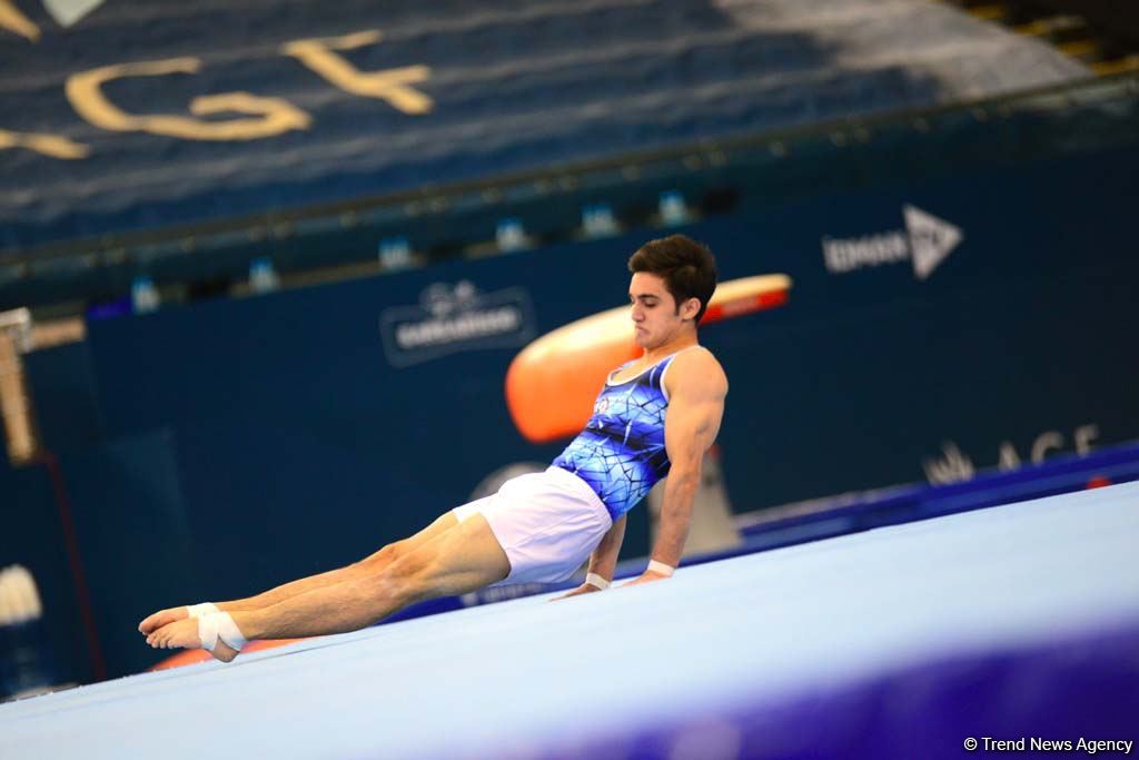 Competitions of AGF Junior Trophy International Tournament in Men's Artistic Gymnastics continue in Baku National Gymnastics Arena (PHOTO