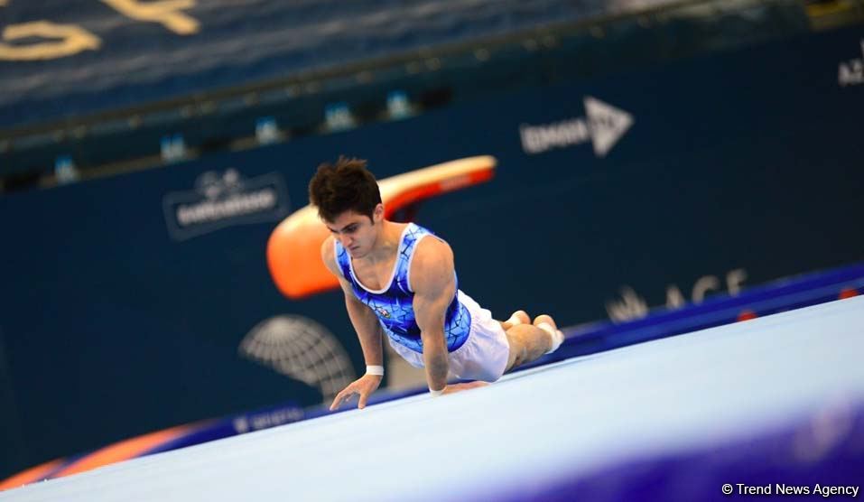 Competitions of AGF Junior Trophy International Tournament in Men's Artistic Gymnastics continue in Baku National Gymnastics Arena (PHOTO