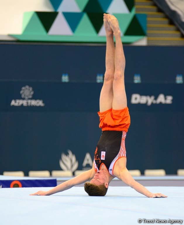 Competitions of AGF Junior Trophy International Tournament in Men's Artistic Gymnastics continue in Baku National Gymnastics Arena (PHOTO
