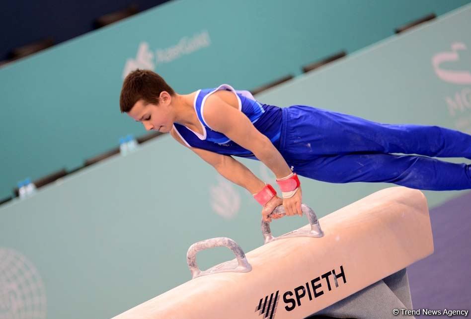 Competitions of AGF Junior Trophy International Tournament in Men's Artistic Gymnastics continue in Baku National Gymnastics Arena (PHOTO