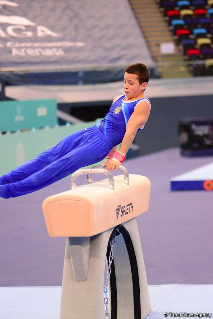Competitions of AGF Junior Trophy International Tournament in Men's Artistic Gymnastics continue in Baku National Gymnastics Arena (PHOTO