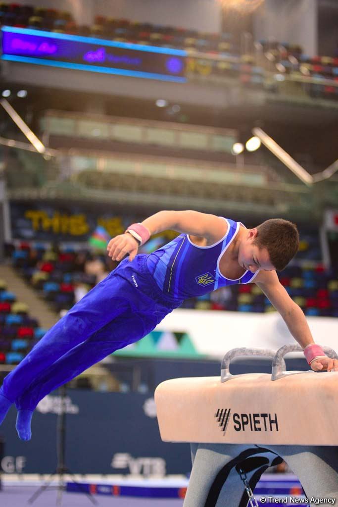 Competitions of AGF Junior Trophy International Tournament in Men's Artistic Gymnastics continue in Baku National Gymnastics Arena (PHOTO