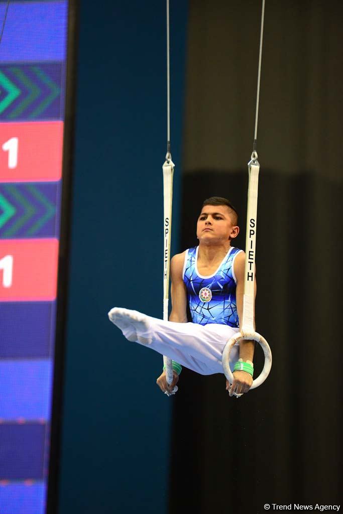 Competitions of AGF Junior Trophy International Tournament in Men's Artistic Gymnastics continue in Baku National Gymnastics Arena (PHOTO