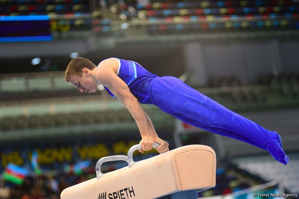 Competitions of AGF Junior Trophy International Tournament in Men's Artistic Gymnastics continue in Baku National Gymnastics Arena (PHOTO