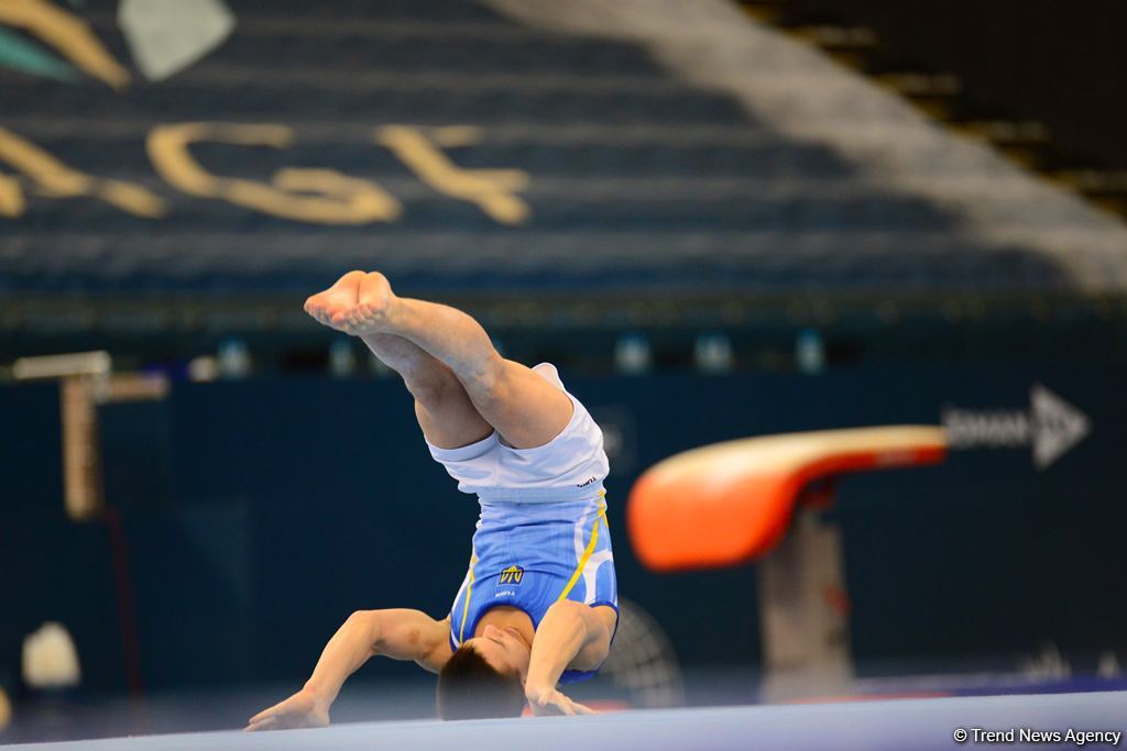 Finals of 1st AGF Junior Trophy International Tournament in Men's Artistic Gymnastics kicks off in Baku (PHOTO)