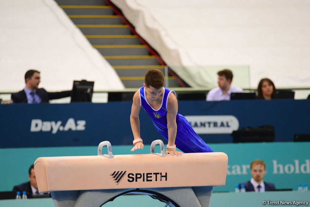 Finals of AGF Junior Trophy International Tournament in Men's Artistic Gymnastics continue at National Gymnastics Arena (PHOTO)