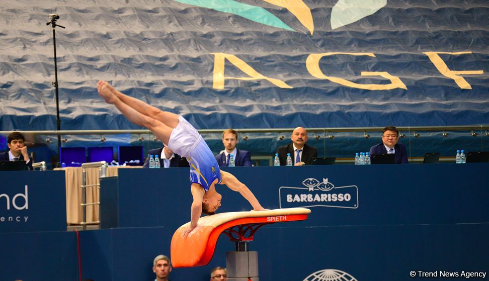 Finals of AGF Junior Trophy International Tournament in Men's Artistic Gymnastics continue at National Gymnastics Arena (PHOTO)