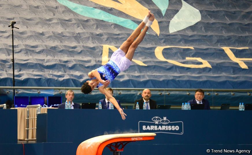 Finals of AGF Junior Trophy International Tournament in Men's Artistic Gymnastics continue at National Gymnastics Arena (PHOTO)