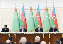 Azerbaijan, Turkmenistan signed bilateral documents (PHOTO) (VIDEO)