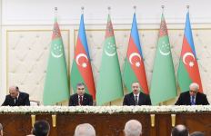 Azerbaijan, Turkmenistan signed bilateral documents (PHOTO) (VIDEO)