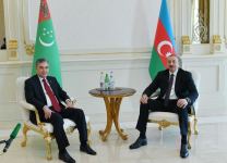 President Ilham Aliyev and President Gurbanguly Berdimuhamedov held one-on-one meeting (PHOTO/VIDEO)
