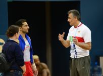 Podium training of athletes involved in FIG Artistic Gymnastics Apparatus World Cup underway at National Gymnastics Arena in Baku (PHOTO)