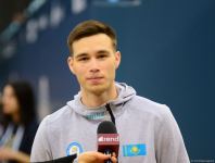 Podium training of athletes involved in FIG Artistic Gymnastics Apparatus World Cup underway at National Gymnastics Arena in Baku (PHOTO)