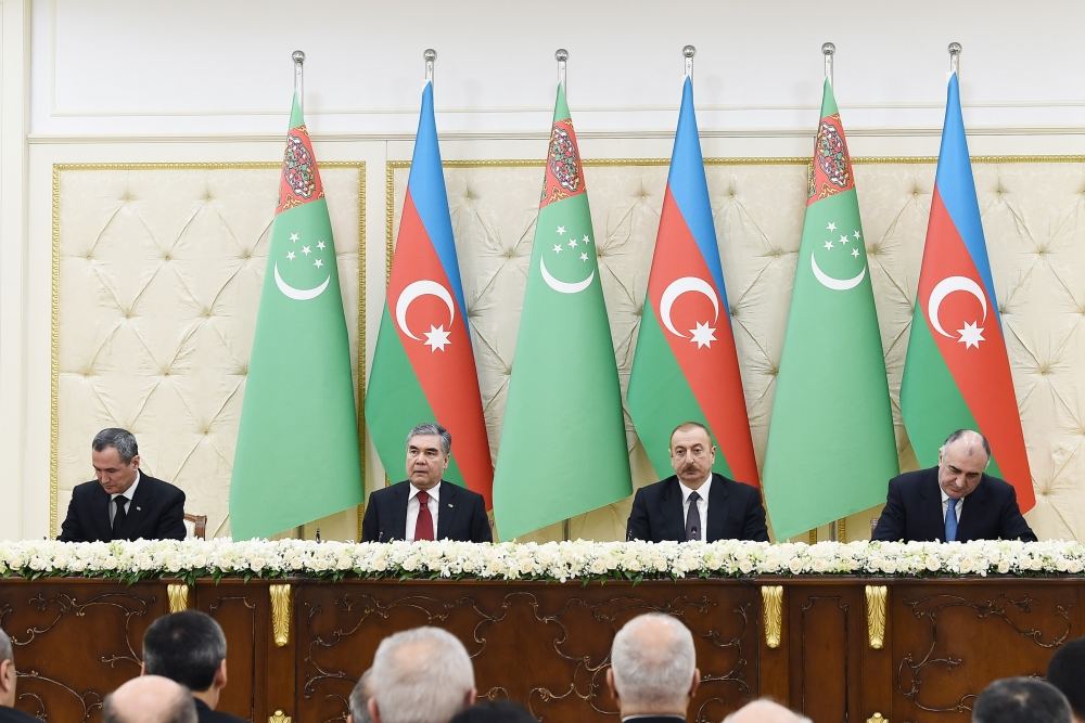 Azerbaijan, Turkmenistan signed bilateral documents (PHOTO) (VIDEO)