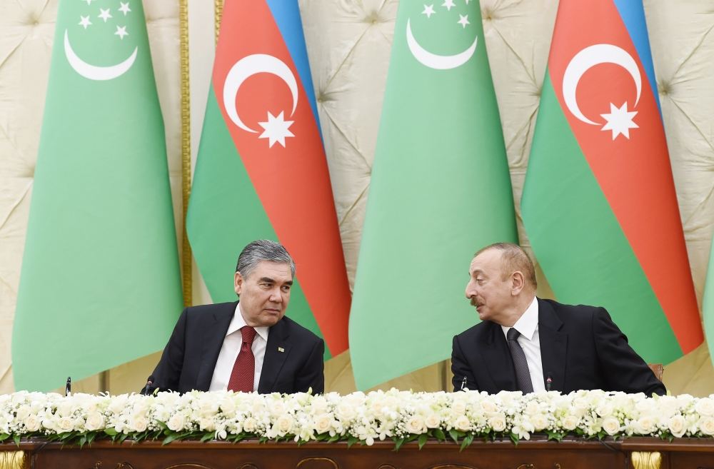 Azerbaijan, Turkmenistan signed bilateral documents (PHOTO) (VIDEO)