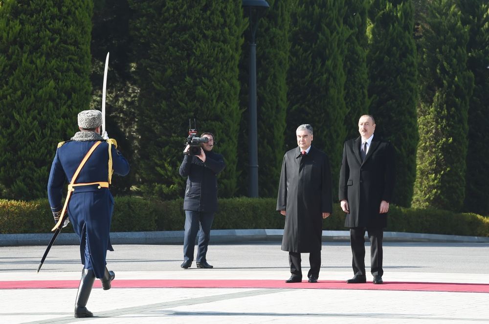 Official welcome ceremony held for President of Turkmenistan Gurbanguly Berdimuhamedov (PHOTO/VIDEO)
