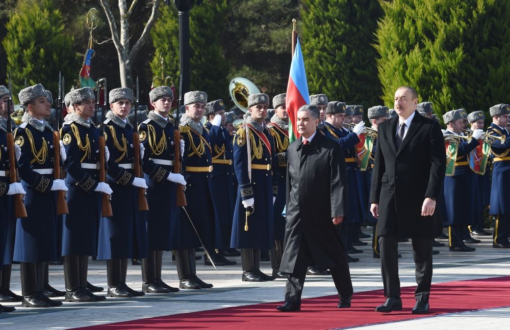 Official welcome ceremony held for President of Turkmenistan Gurbanguly Berdimuhamedov (PHOTO/VIDEO)