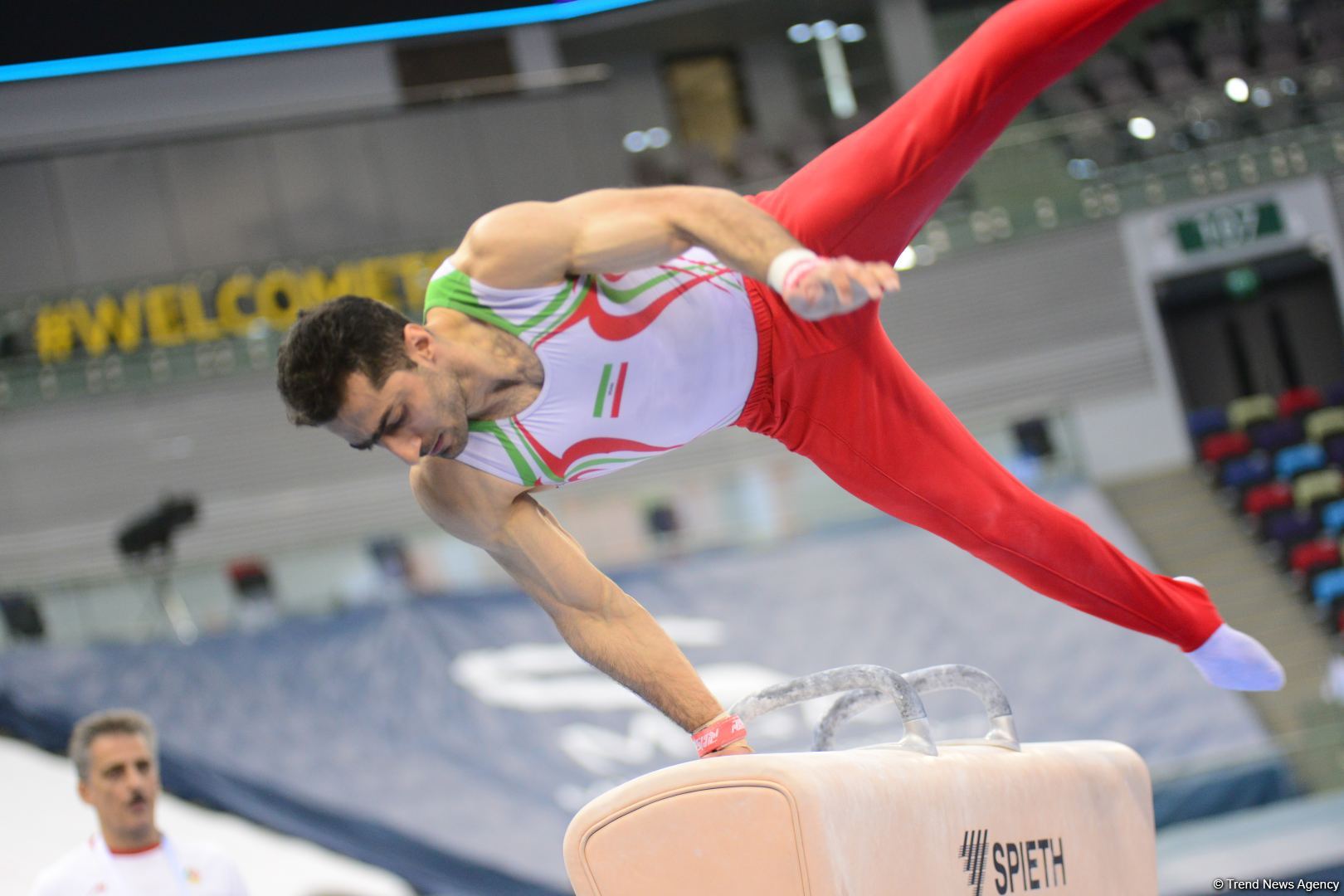 Podium training of athletes involved in FIG Artistic Gymnastics Apparatus World Cup underway at National Gymnastics Arena in Baku (PHOTO)