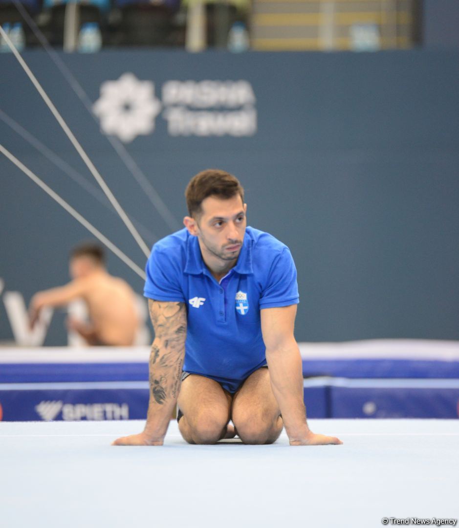 Podium training of athletes involved in FIG Artistic Gymnastics Apparatus World Cup underway at National Gymnastics Arena in Baku (PHOTO)