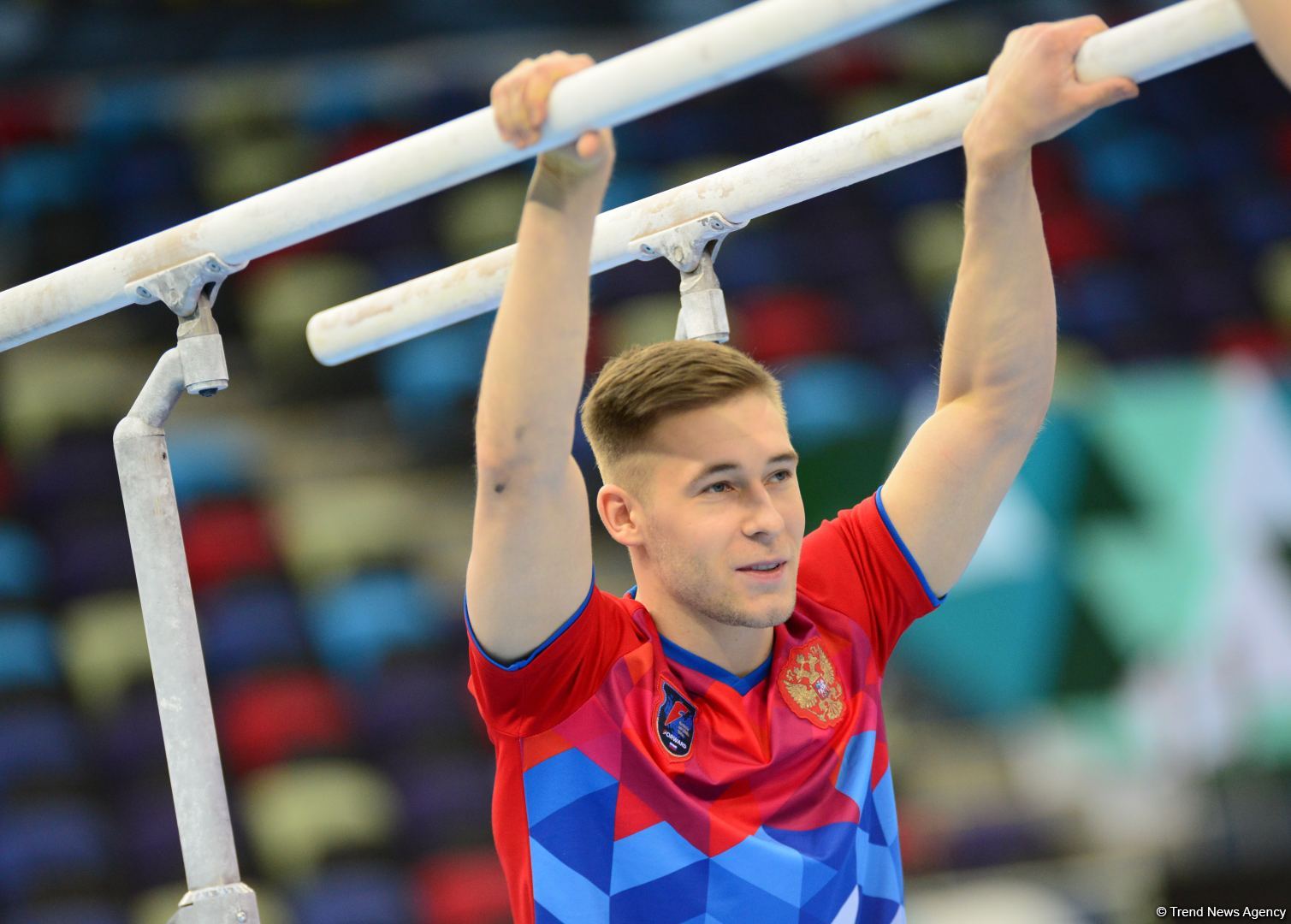 Podium training of athletes involved in FIG Artistic Gymnastics Apparatus World Cup underway at National Gymnastics Arena in Baku (PHOTO)