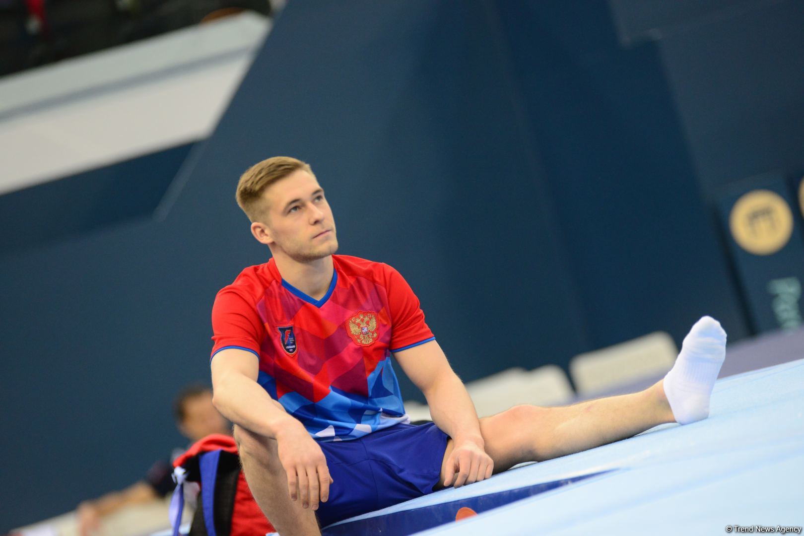 Podium training of athletes involved in FIG Artistic Gymnastics Apparatus World Cup underway at National Gymnastics Arena in Baku (PHOTO)