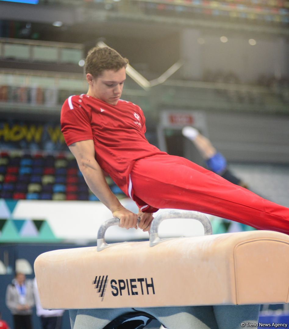 Podium training of athletes involved in FIG Artistic Gymnastics Apparatus World Cup underway at National Gymnastics Arena in Baku (PHOTO)