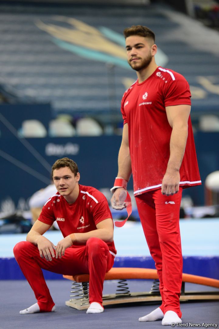 Podium training of athletes involved in FIG Artistic Gymnastics Apparatus World Cup underway at National Gymnastics Arena in Baku (PHOTO)