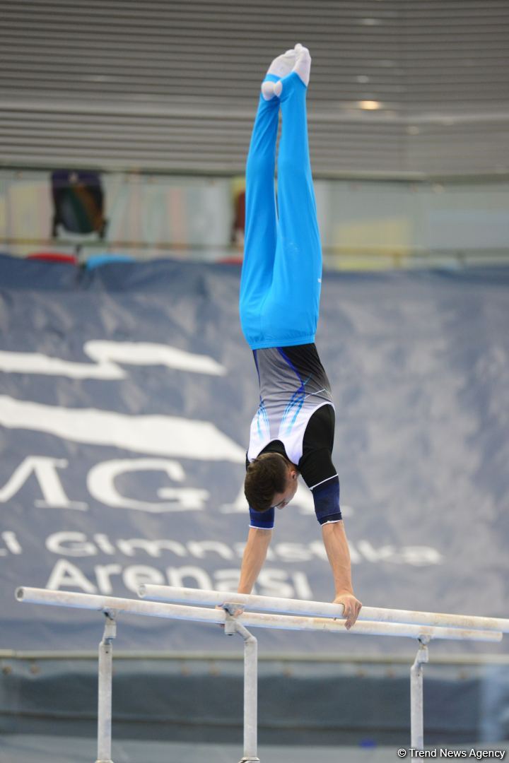 Podium training of athletes involved in FIG Artistic Gymnastics Apparatus World Cup underway at National Gymnastics Arena in Baku (PHOTO)