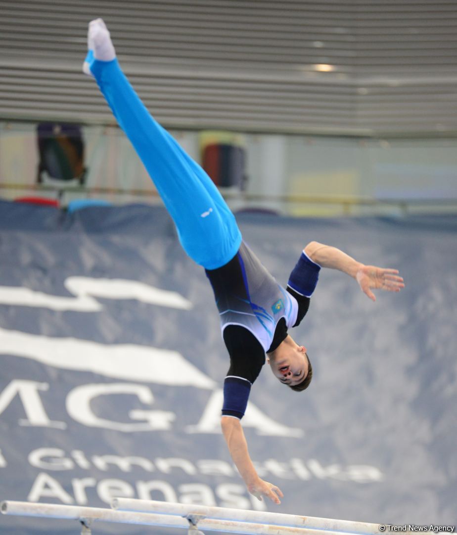 Podium training of athletes involved in FIG Artistic Gymnastics Apparatus World Cup underway at National Gymnastics Arena in Baku (PHOTO)