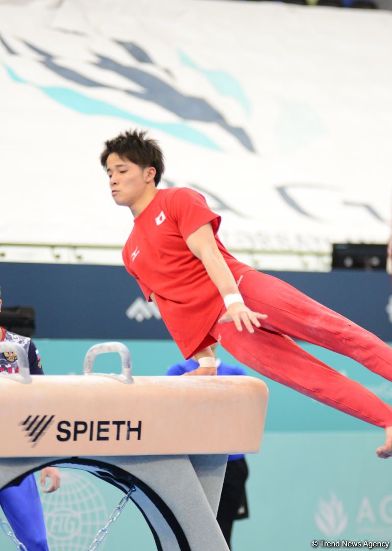 Podium training of athletes involved in FIG Artistic Gymnastics Apparatus World Cup underway at National Gymnastics Arena in Baku (PHOTO)