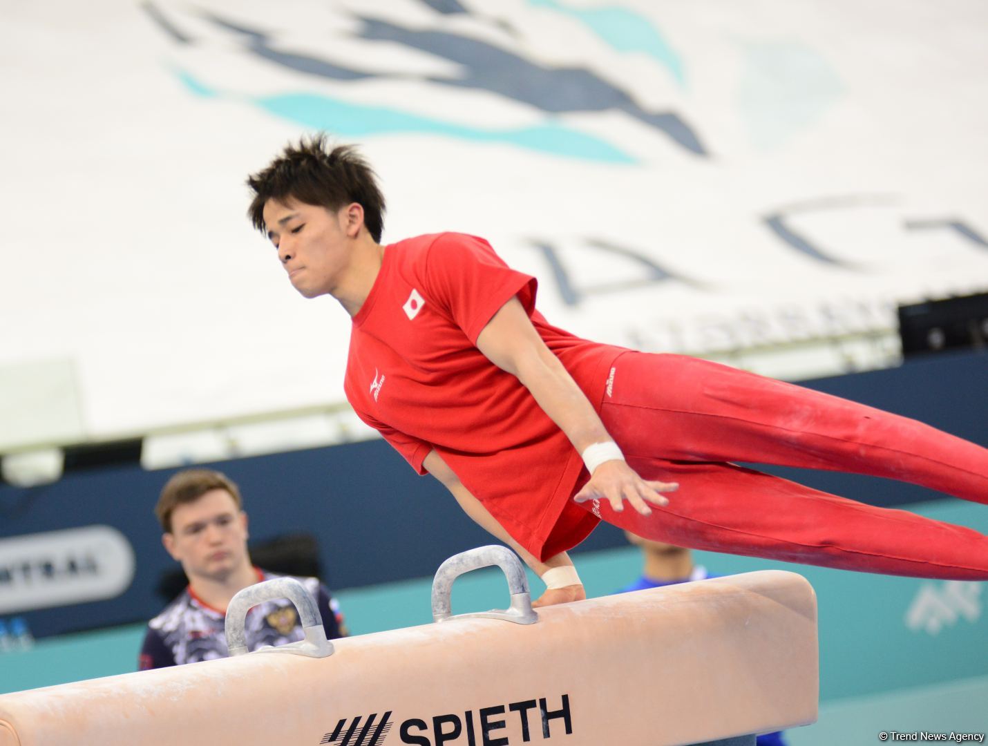 Podium training of athletes involved in FIG Artistic Gymnastics Apparatus World Cup underway at National Gymnastics Arena in Baku (PHOTO)