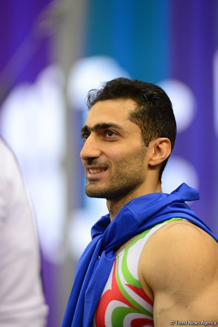 Podium training of athletes involved in FIG Artistic Gymnastics Apparatus World Cup underway at National Gymnastics Arena in Baku (PHOTO)