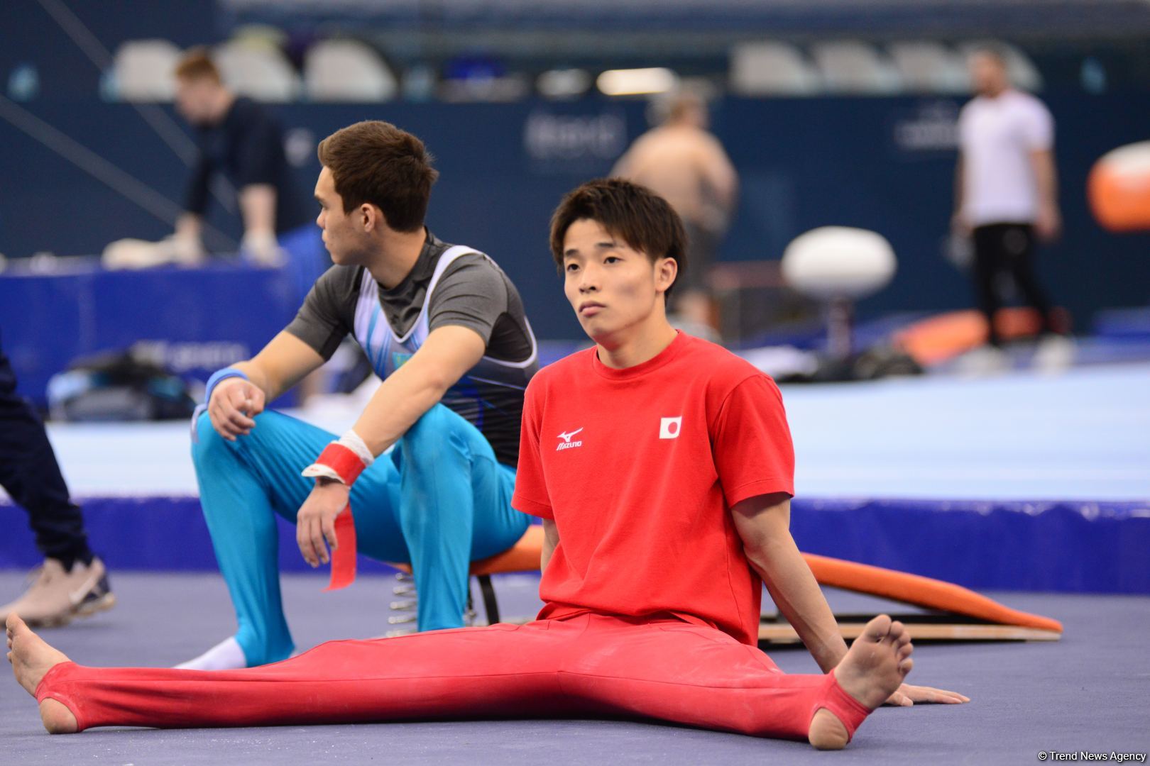 Podium training of athletes involved in FIG Artistic Gymnastics Apparatus World Cup underway at National Gymnastics Arena in Baku (PHOTO)