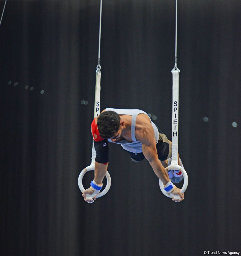 Podium training of athletes involved in FIG Artistic Gymnastics Apparatus World Cup underway at National Gymnastics Arena in Baku (PHOTO)