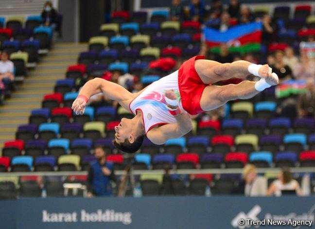 First day of FIG Artistic Gymnastics Apparatus World Cup kicks off in Baku (PHOTO)